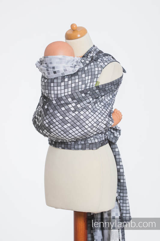 Lenny Lamb Wrap-Tai Mosaic Monochrom - Mein Kuschelkind