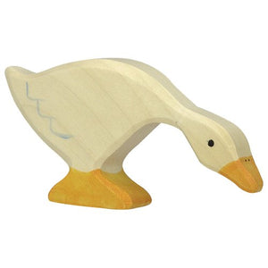 Holztiger Gans - fressend