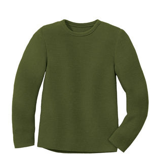 Disana Linksstrick-Pullover - oliv